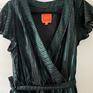 ModCloth Green/Black Iridescent Dress